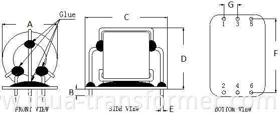 Chipsen T40*24*16 Common Mode Magnet Choke Coil Variable Power Inductor for SMP EMI Filter Household Equipments